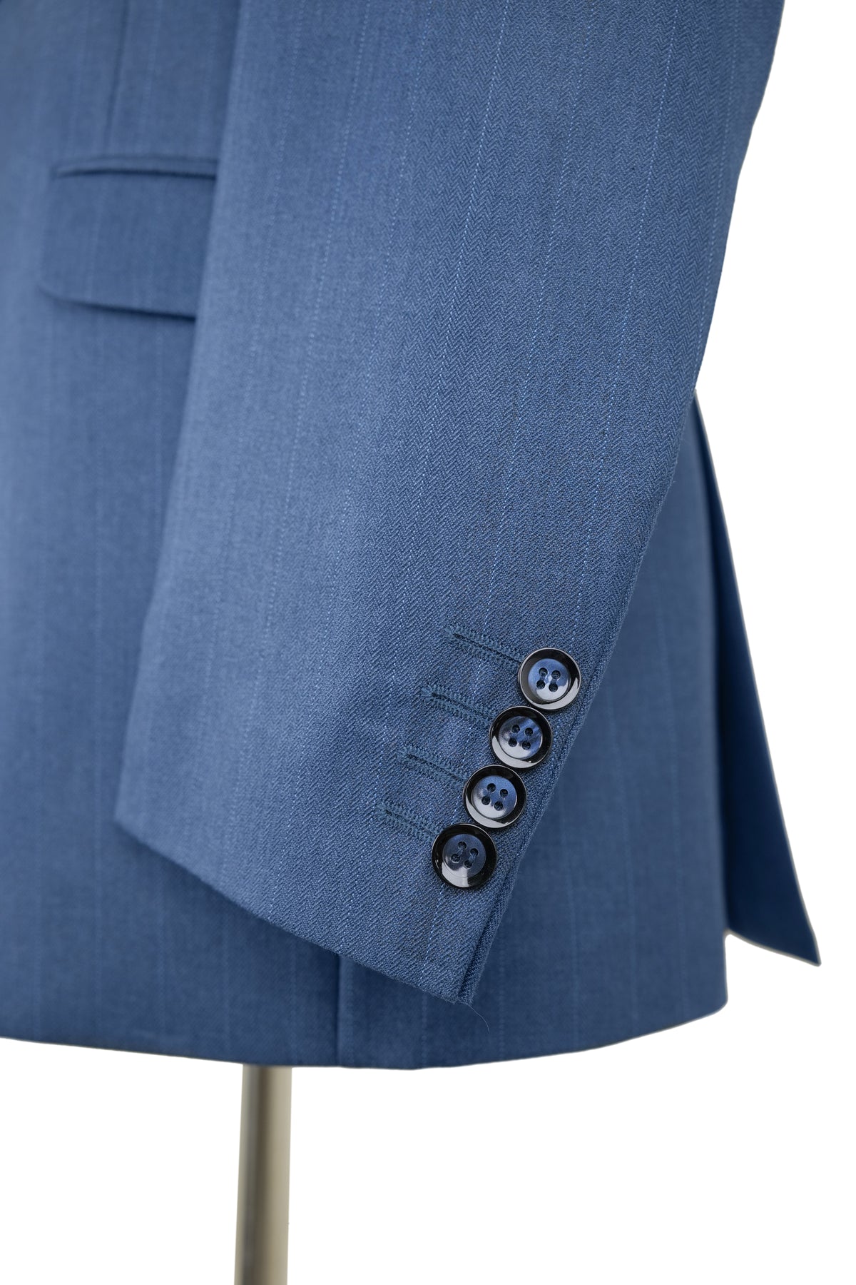 Steel Blue Pinstripe Suit / ANL66-25SUIT / COL# AF - BLUE