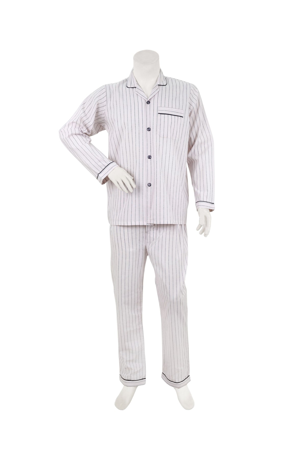 Blush Pink Pinstripe Night Suit / NS0926 - #7