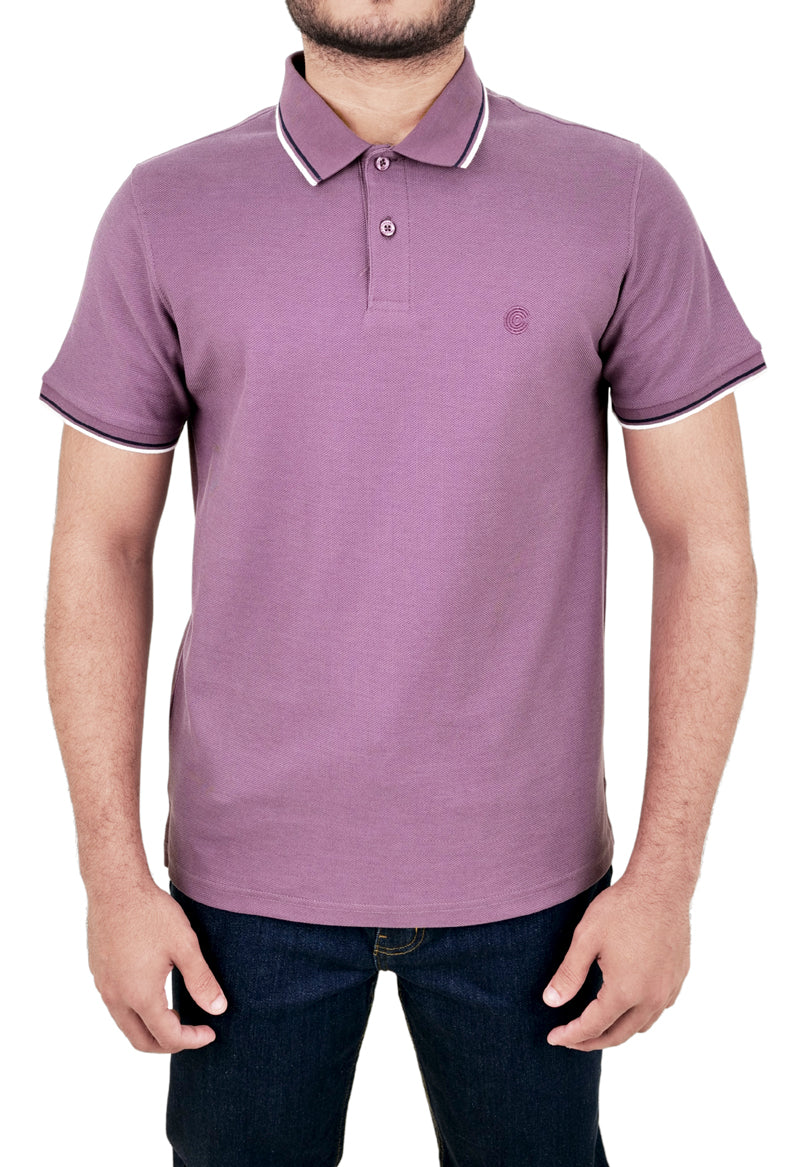 Signature Piqué Polo - Dark Mauve