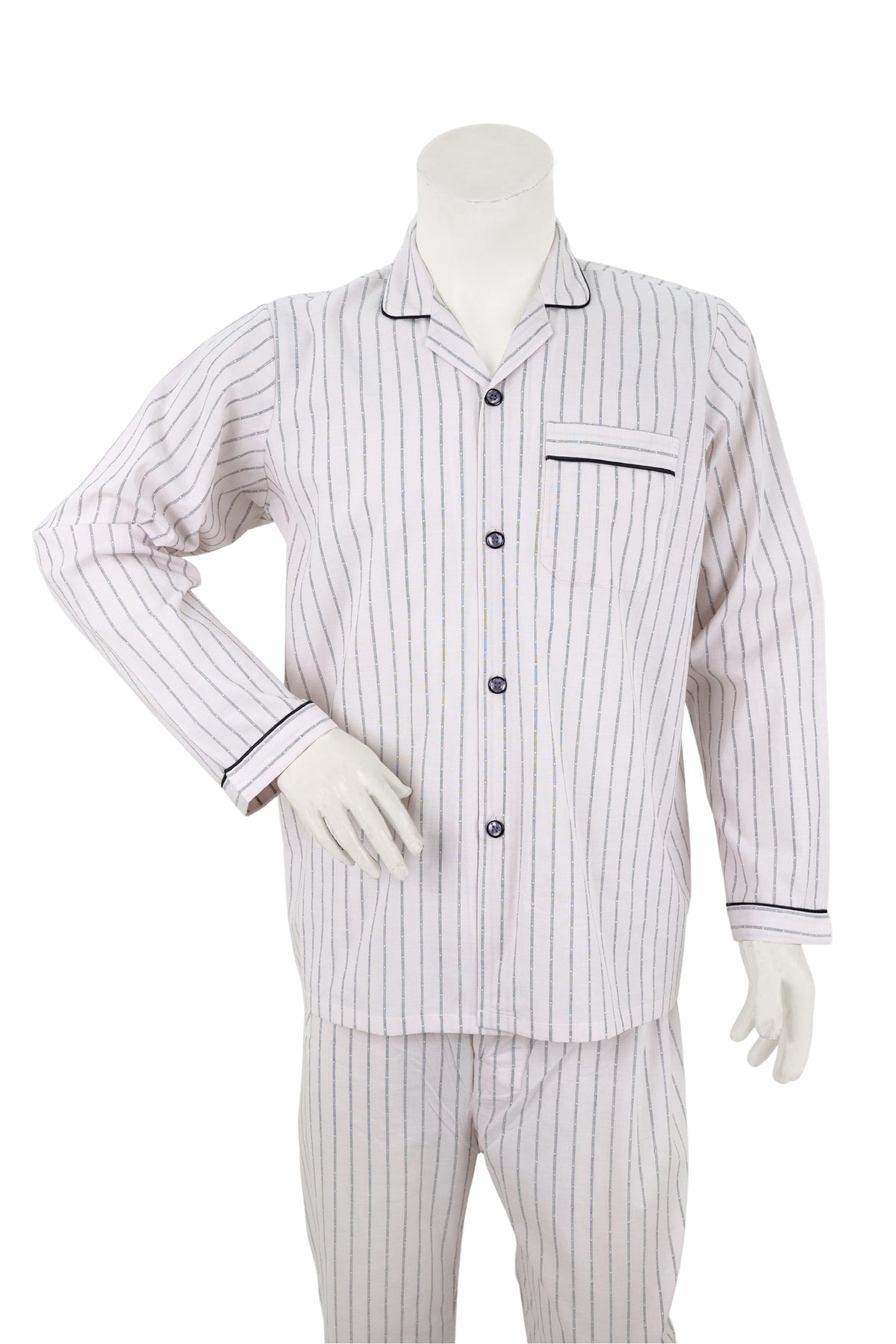 Blush Pink Pinstripe Night Suit / NS0926 - #7