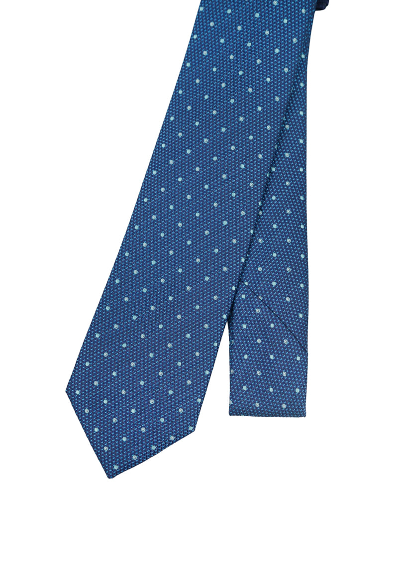 Royal Blue Polka Dot Necktie & Pocket Square Set