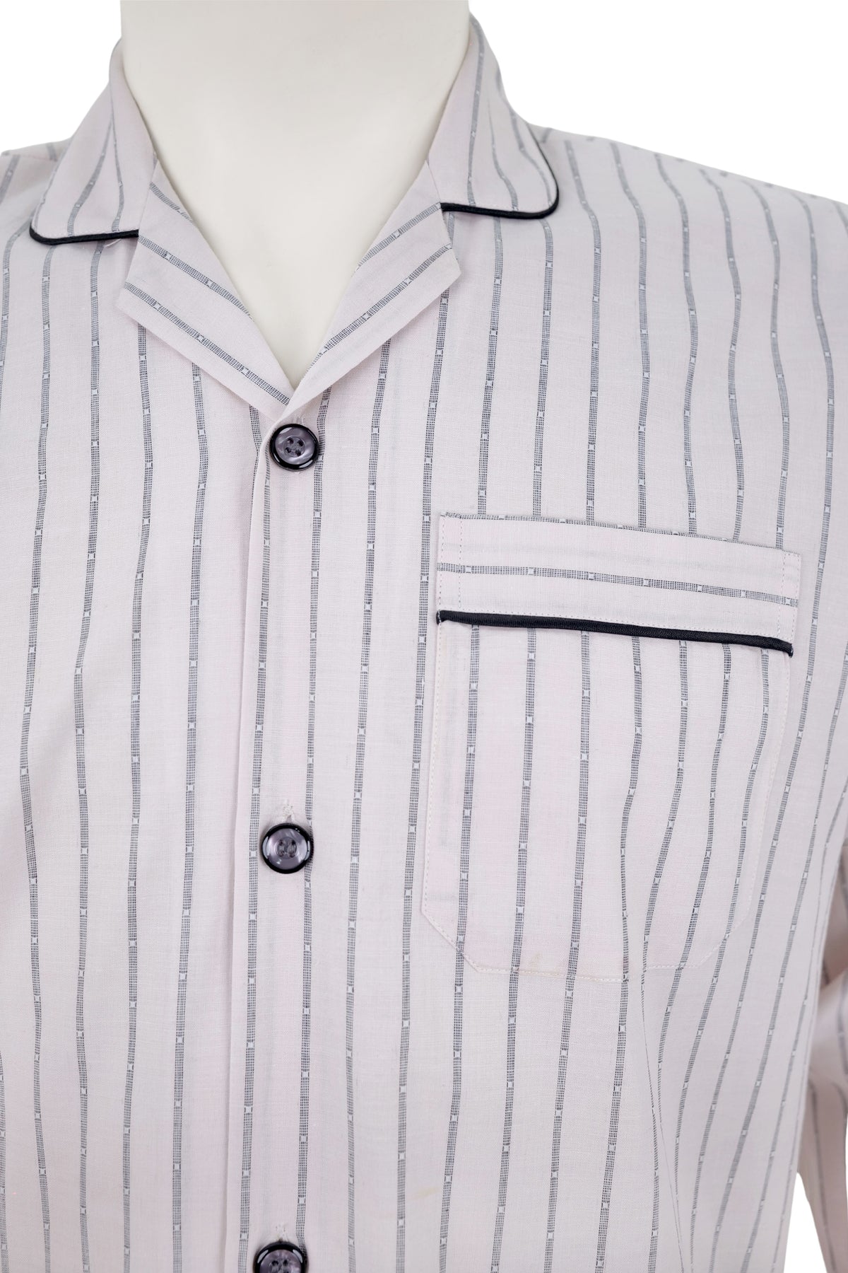 Blush Pink Pinstripe Night Suit / NS0926 - #7