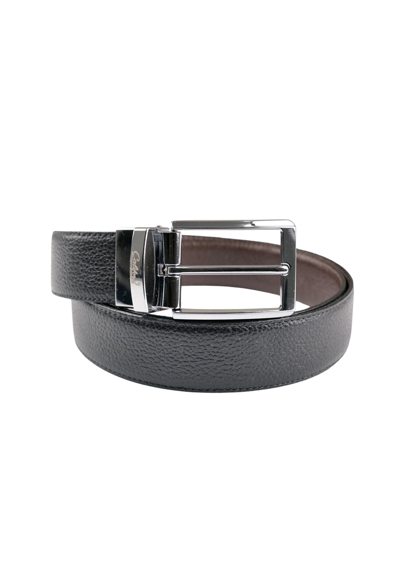 Reversible Leather Belt / Black FGTEX-26