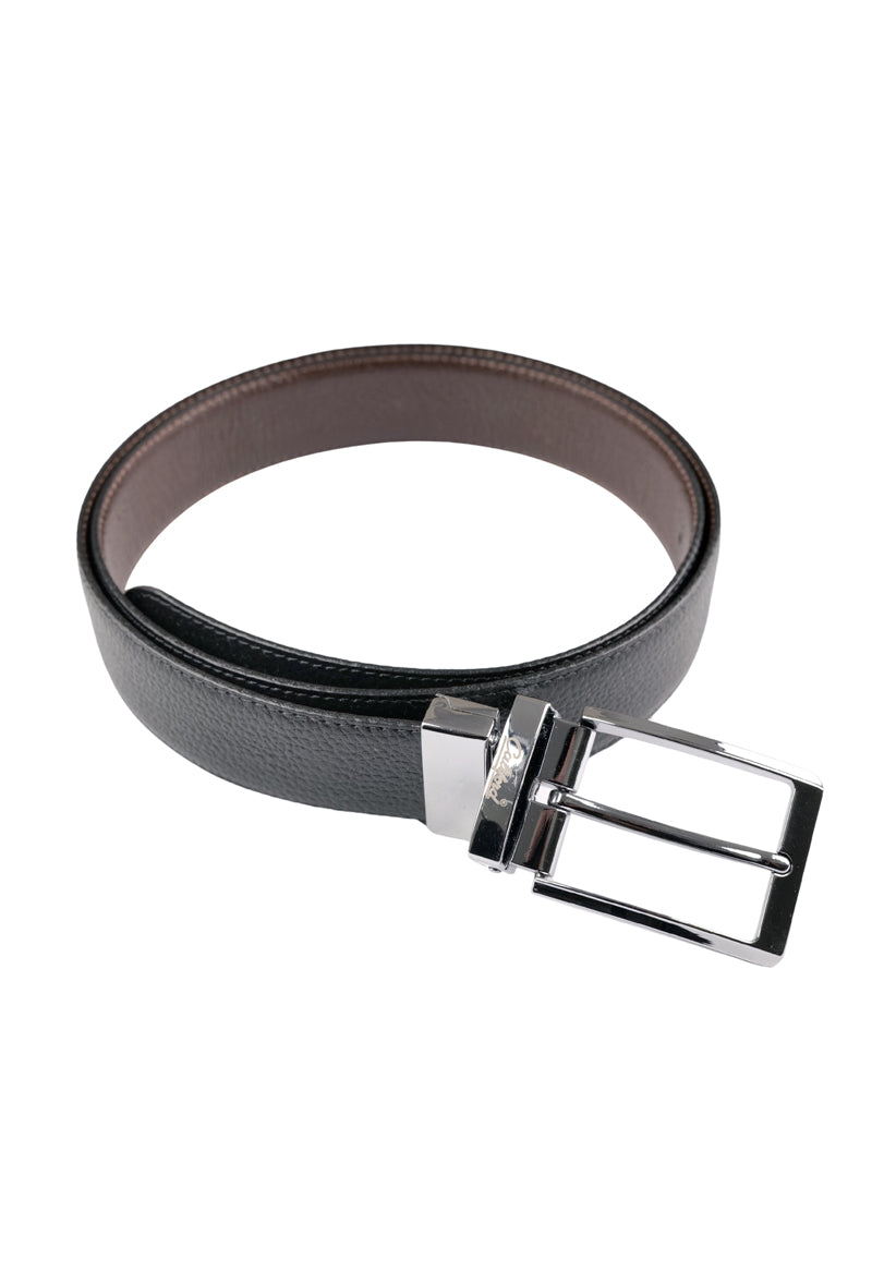 Reversible Leather Belt / Black FGTEX-26
