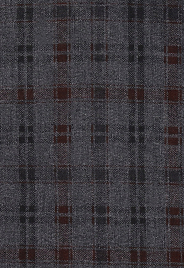 Charcoal dupplin checkered Half sleeves - 022490-24-12