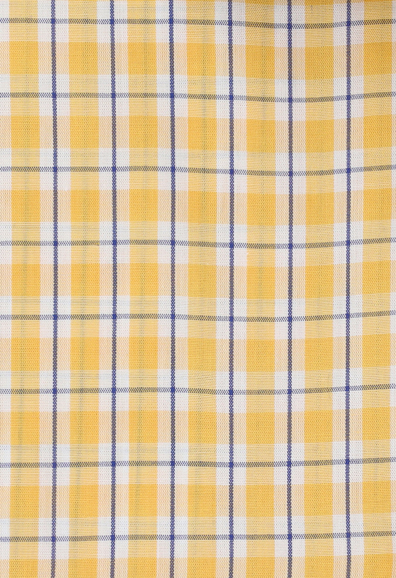 Yellow checkered Half sleeves - 022490-24-02