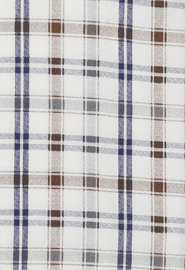 Blue & Grey checkered half sleeve - 022490-24-07