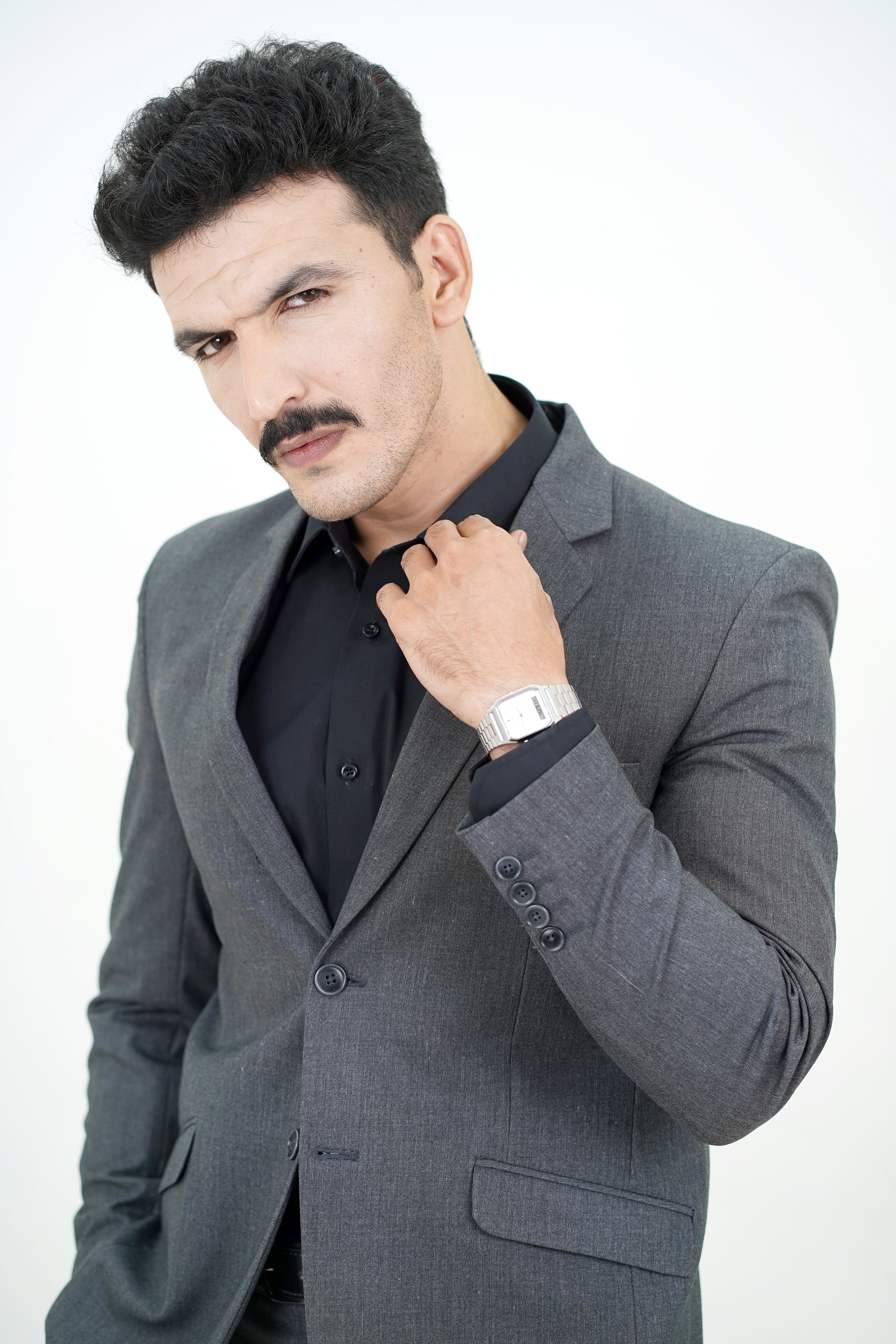 Charcoal Grey Suit / ANAL70-25STRS SUIT / COL#M - GREY