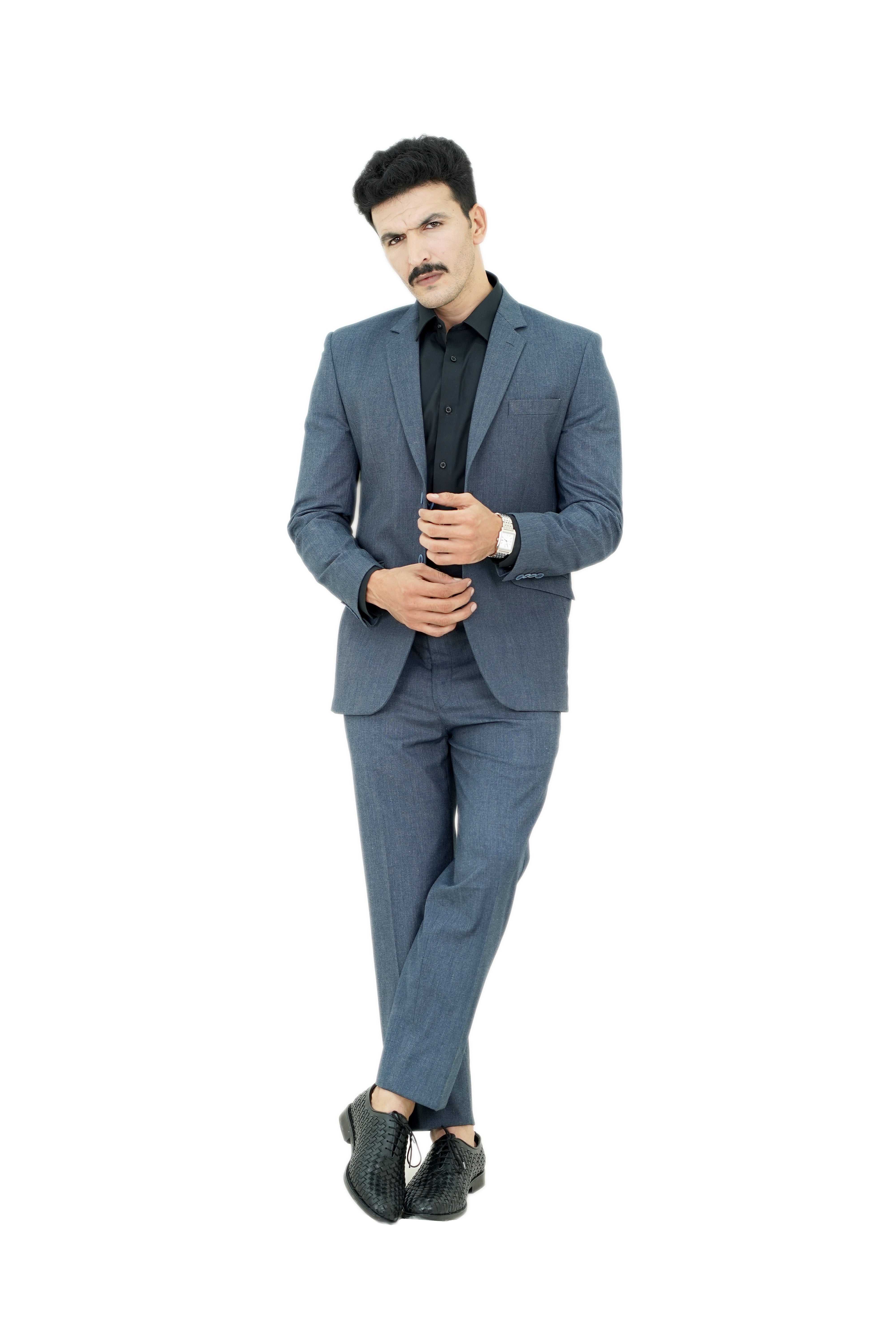 Steel Blue Suit / ANAL70-25 SUITS / COL#M - BLUE