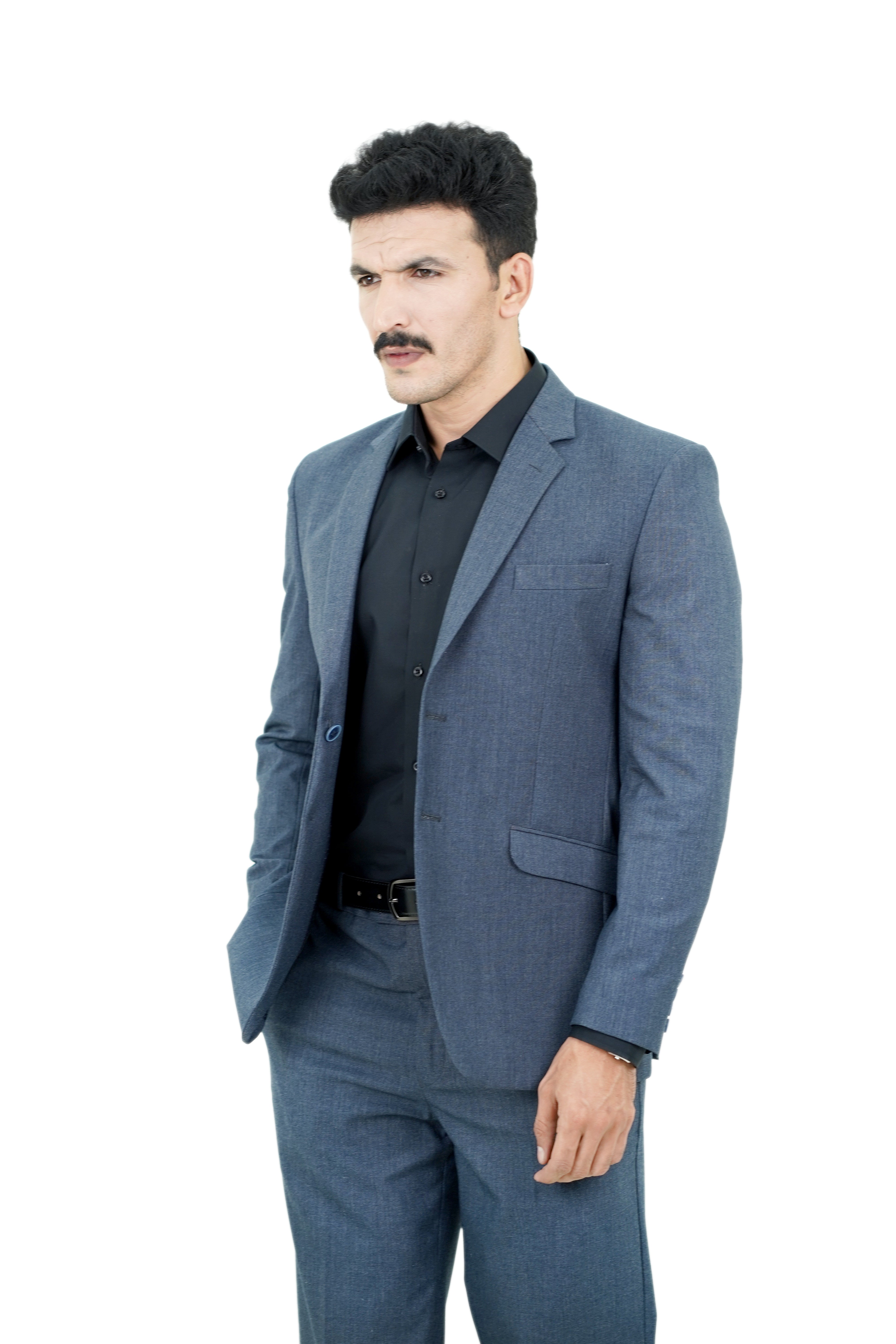 Steel Blue Suit / ANAL70-25 SUITS / COL#M - BLUE