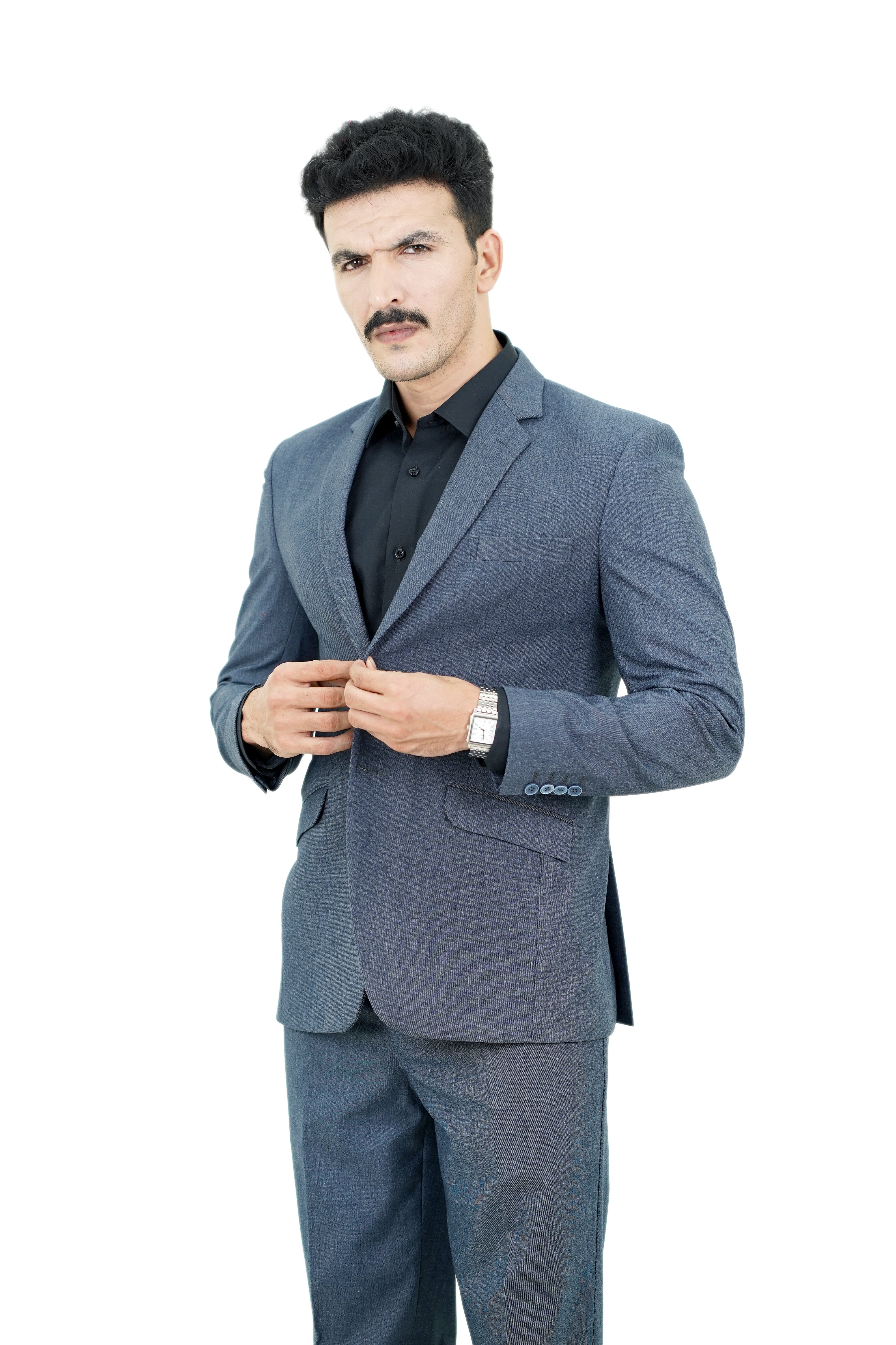 Steel Blue Suit / ANAL70-25 SUITS / COL#M - BLUE