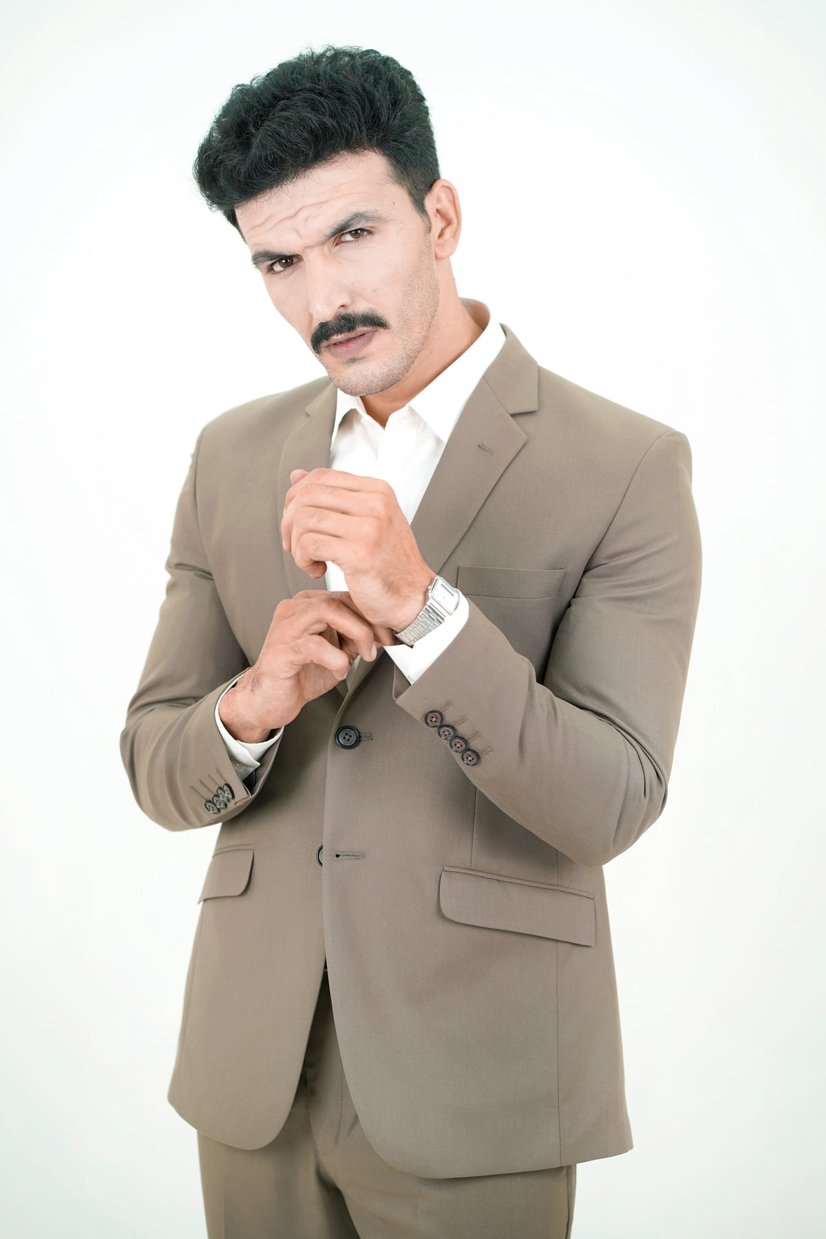 Khaki Brown Suit  / ANL66-25SUITS / COL # GREEN