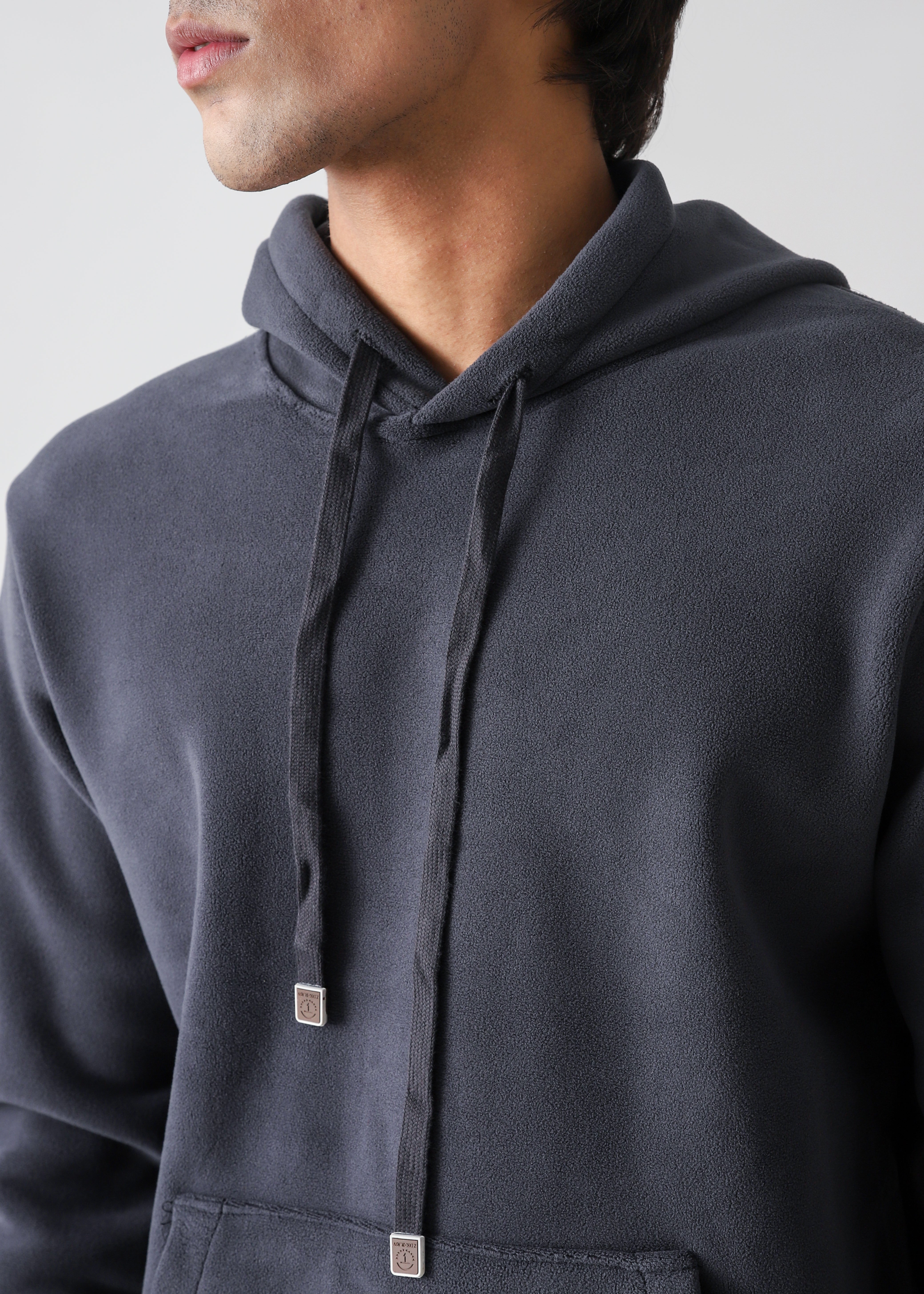 Plush Pullover hoodie- Midnight blue