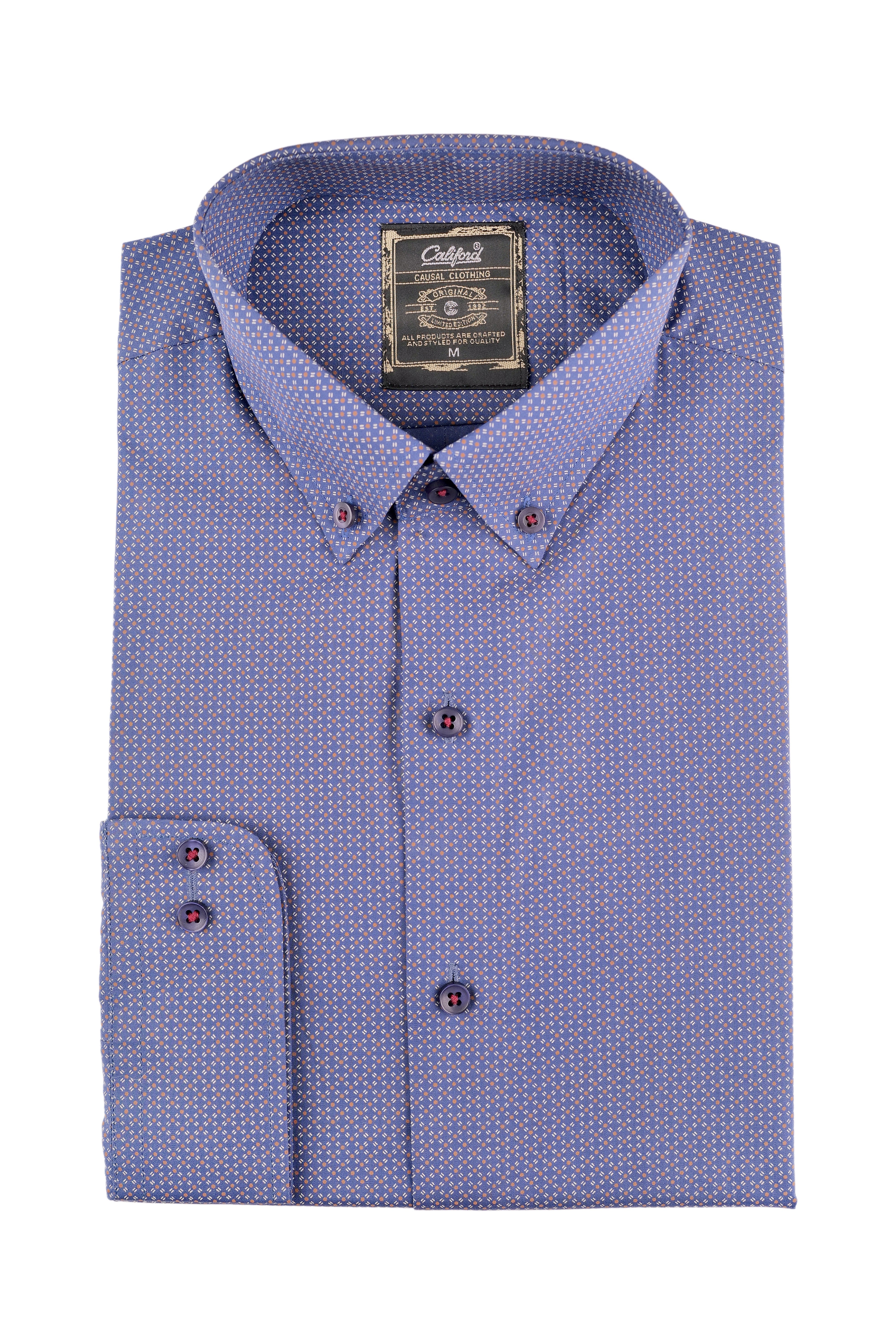 Periwinkle Micro-Geometry Shirt - 052638/02