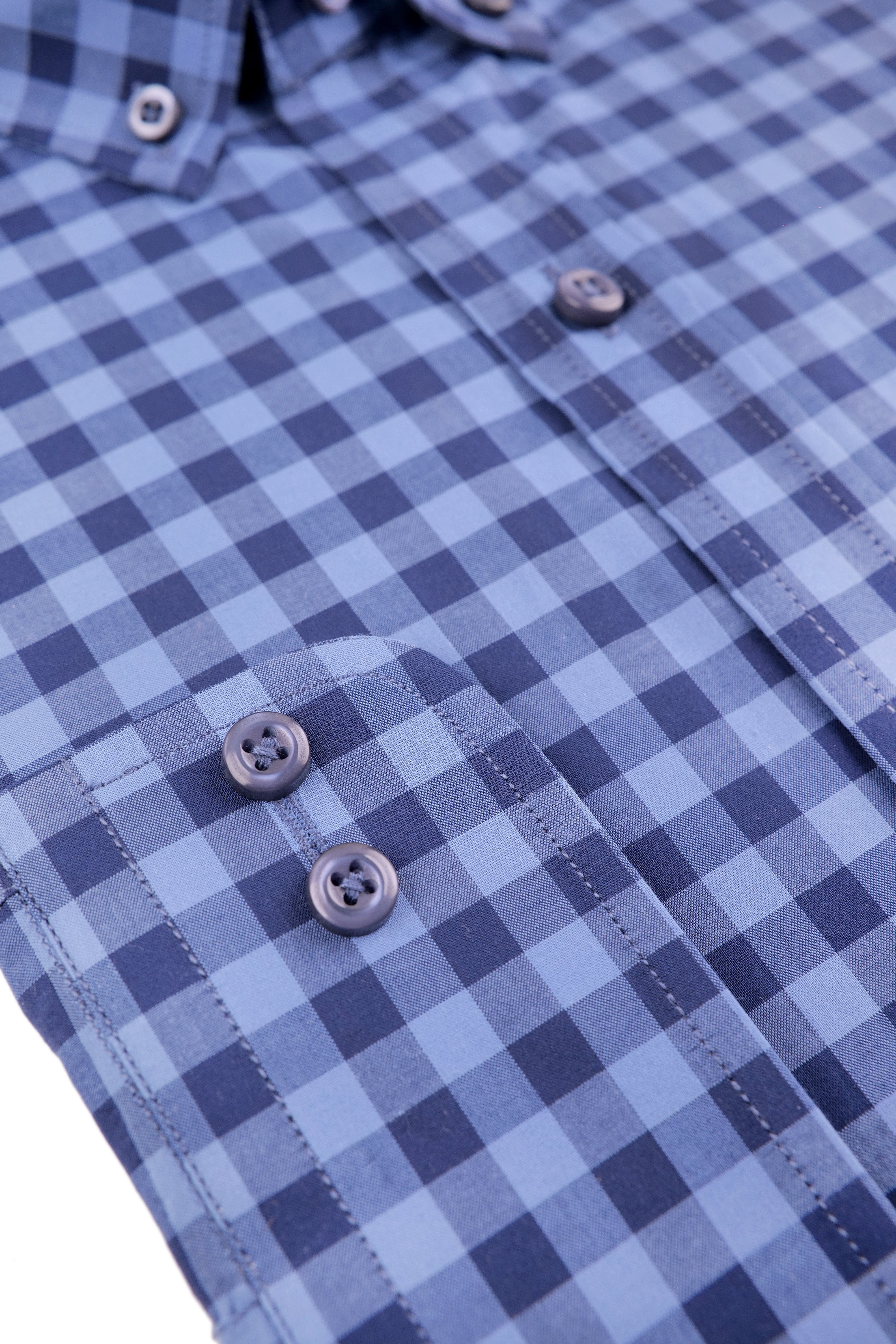 Classic Indigo Buffalo Check Shirt - 052638/10