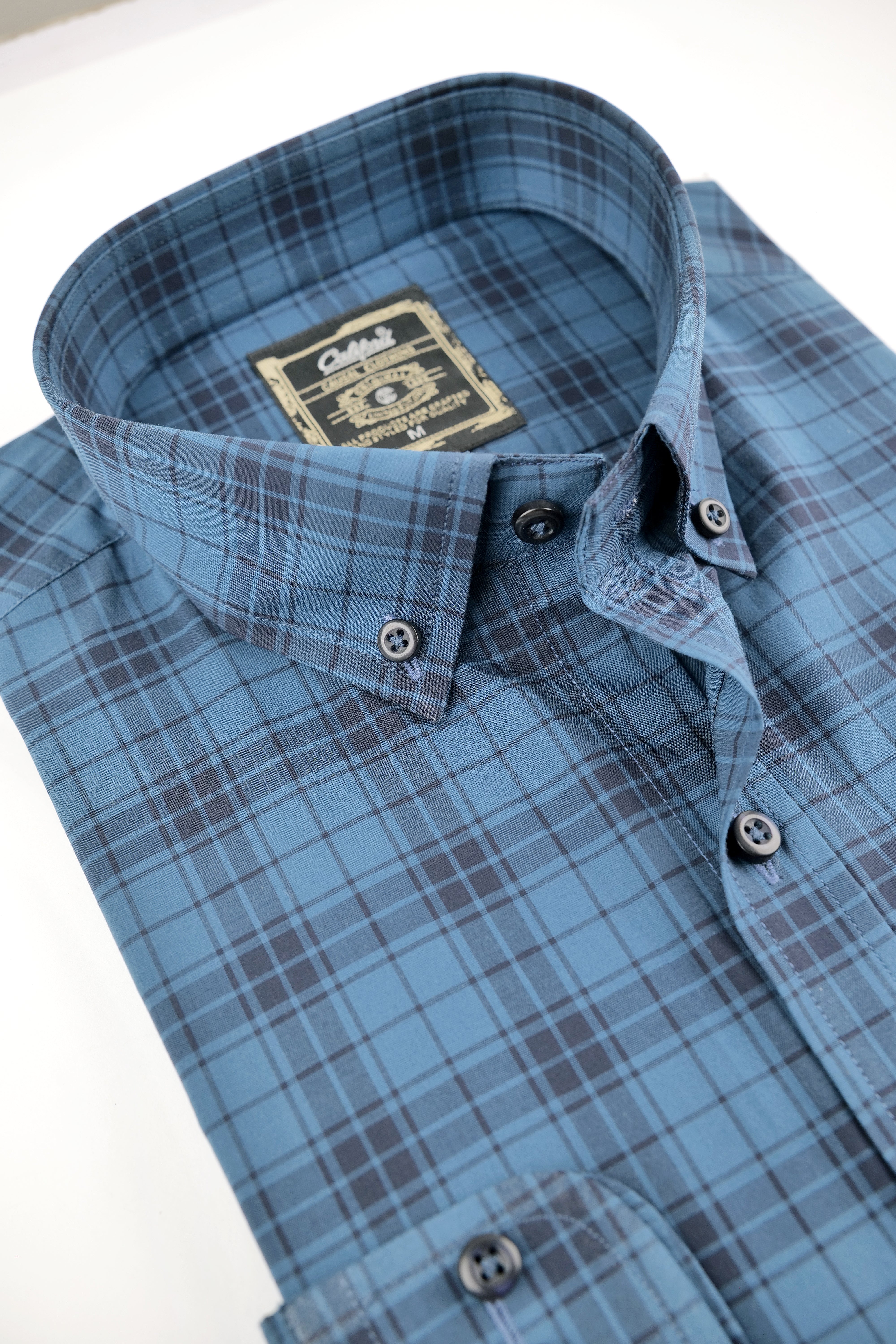 Ocean Slate Plaid Shirt - 052638/06