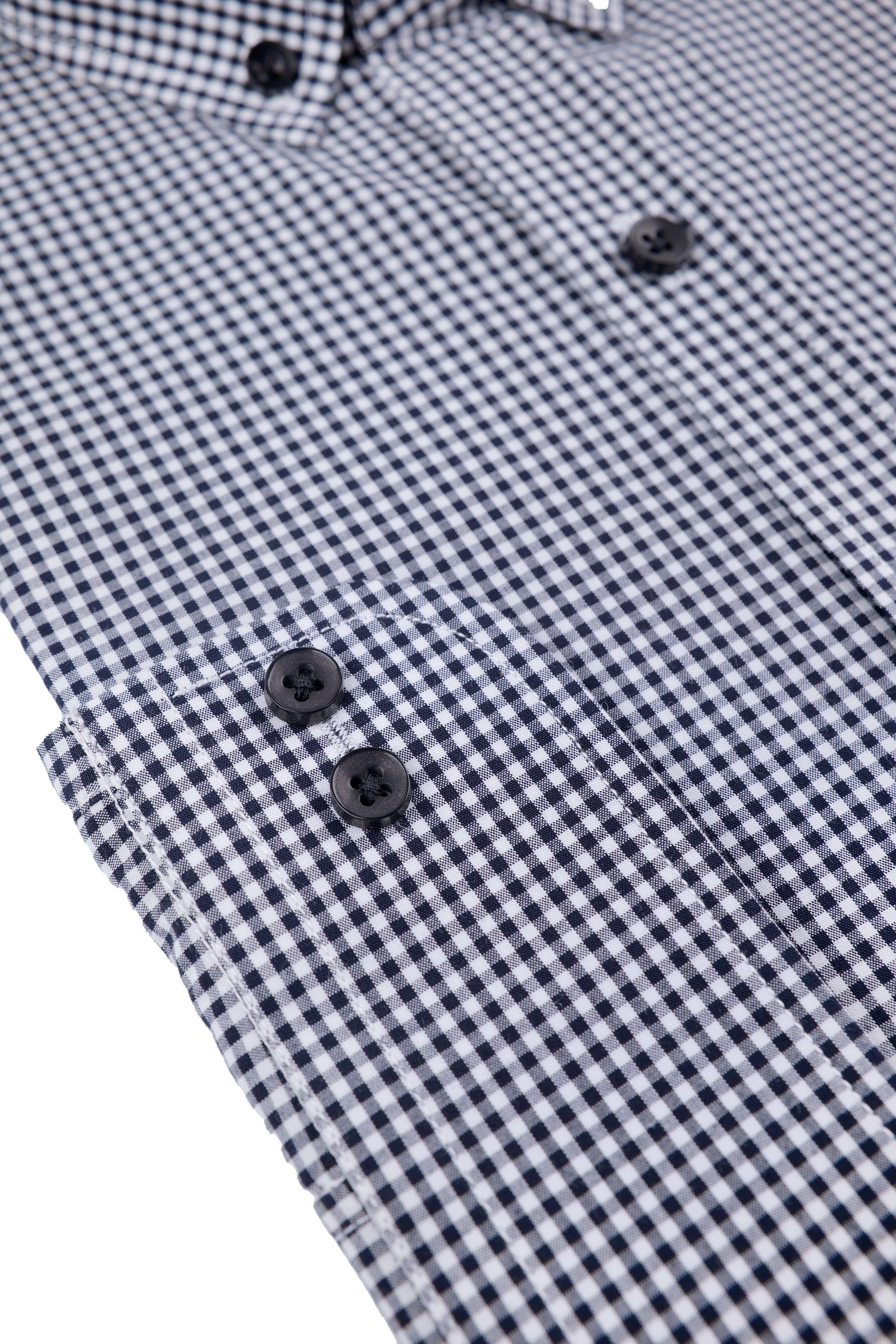 Monochrome Gingham Check Shirt - 052638/18