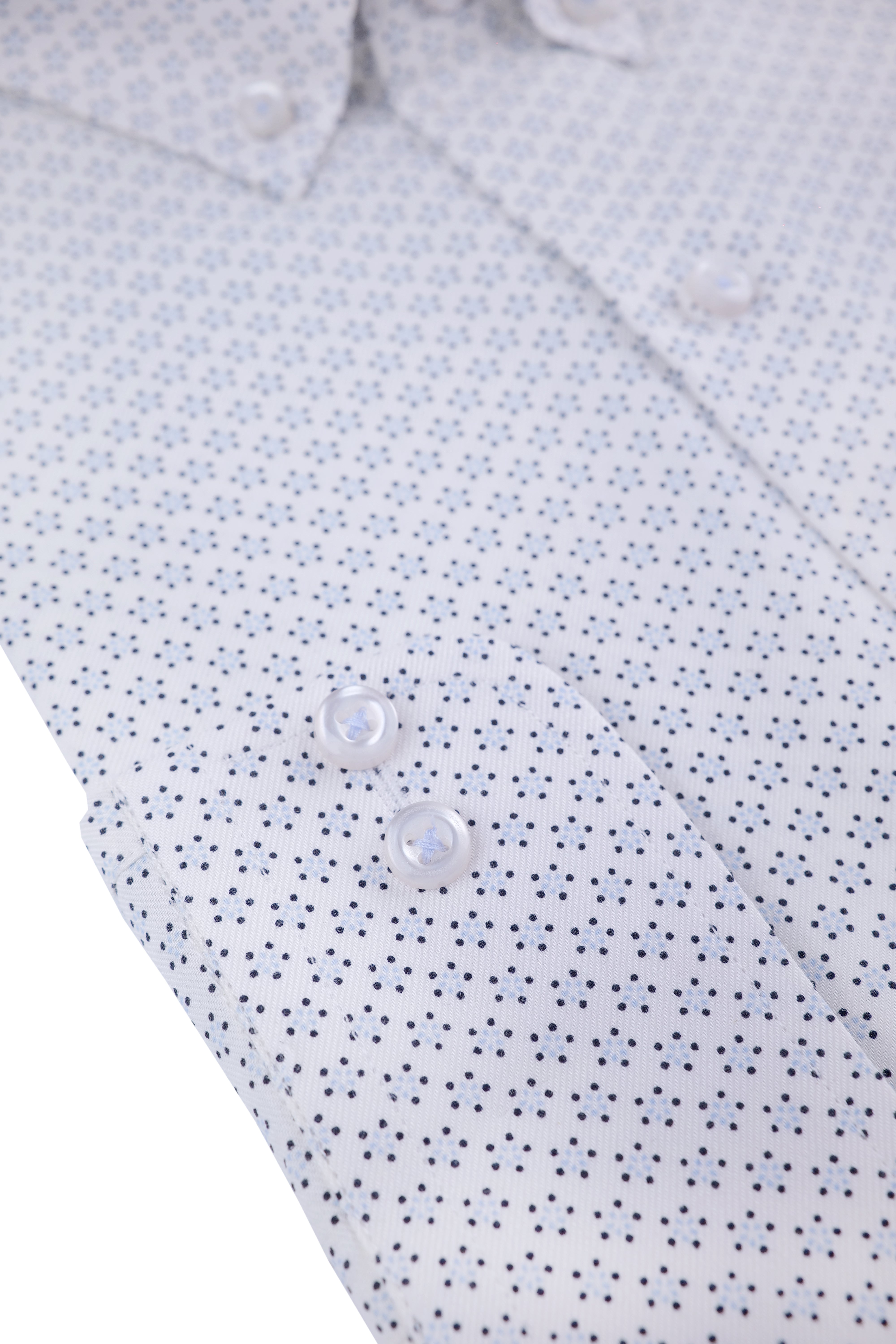 Crisp White Starlet Dotted Shirt - 052638/13