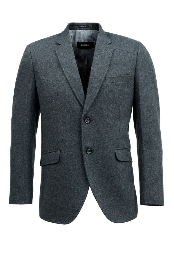 Dark grey wool blazer (WBLZ-DG) - Califord