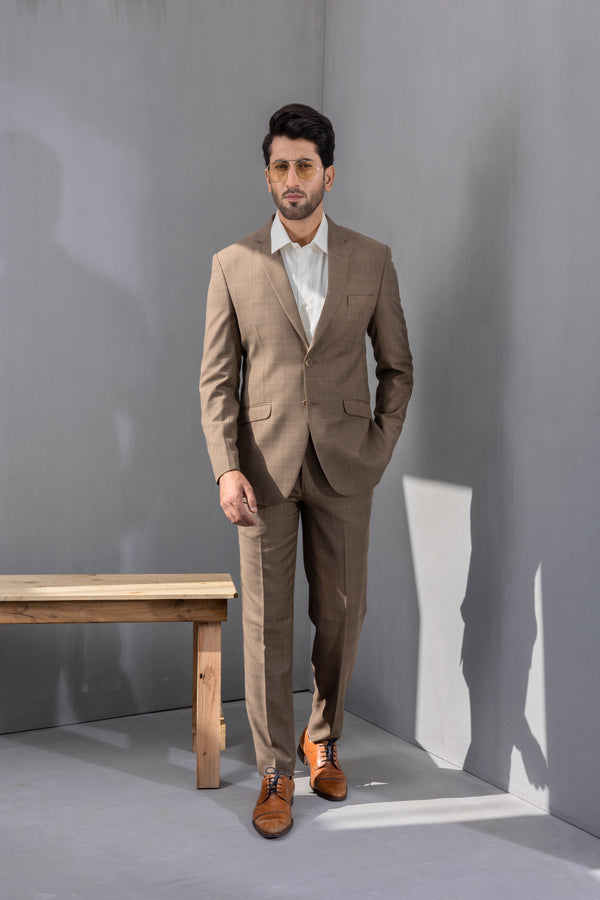Brown checkered - 586suits