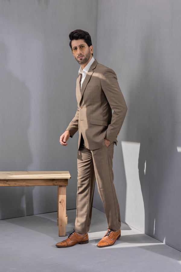 Brown checkered - 586suits - Califord
