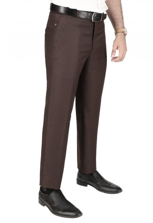 RGM Mens Pleated Front Dress Pants Wool Blend Long Formal Pants Men, Made  in US Brown 32 Medium - Walmart.com
