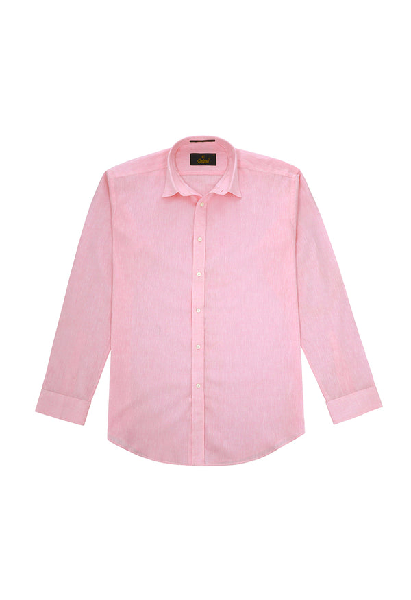 Pink Linen shirt - 032250- 01
