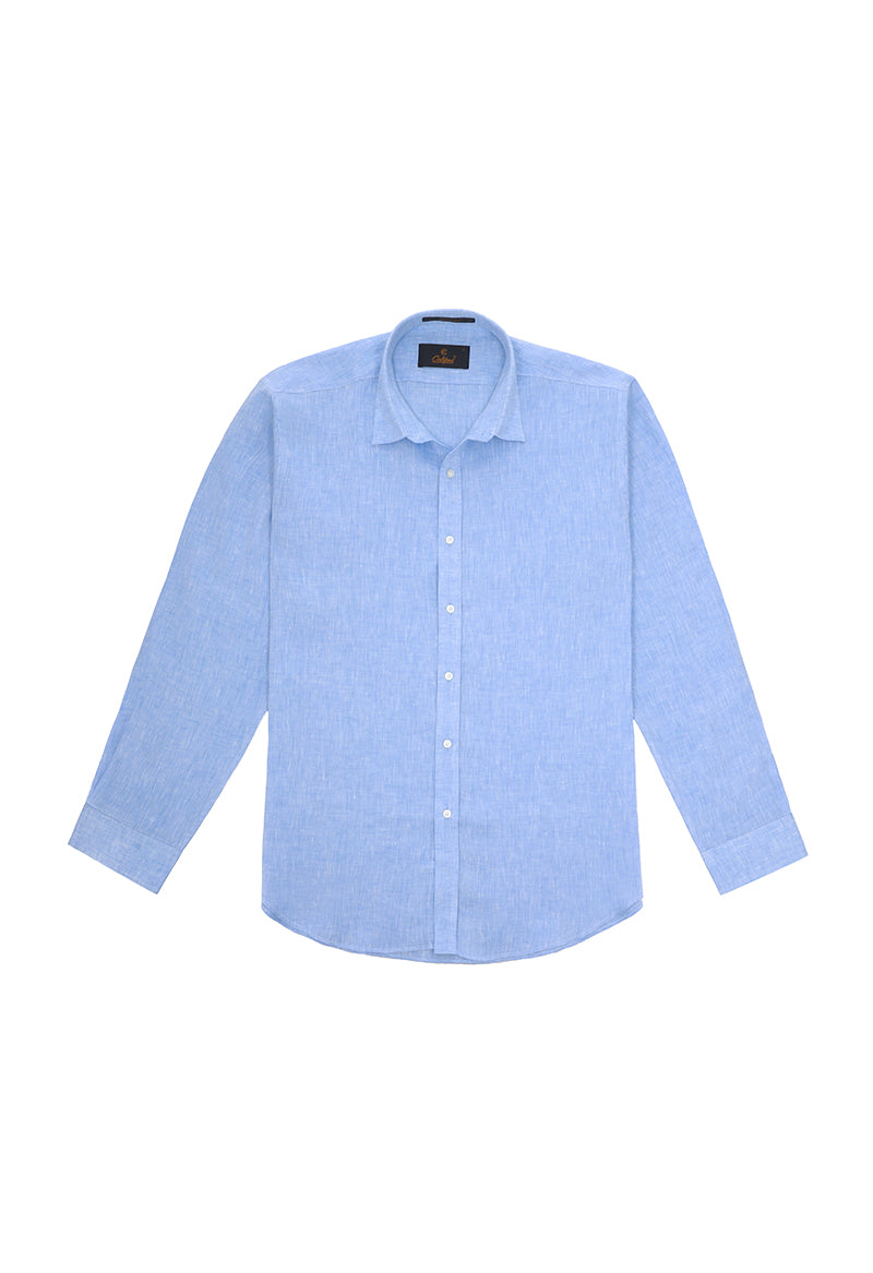 Baby blue Linen shirt - 032250- 04
