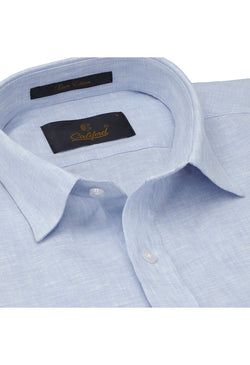 Light blue linen shirt - 032250- 09
