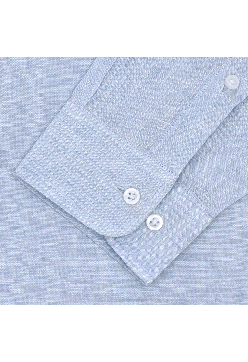 Light blue linen shirt - 032250- 09