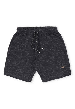 French terry shorts - Black slub - Califord