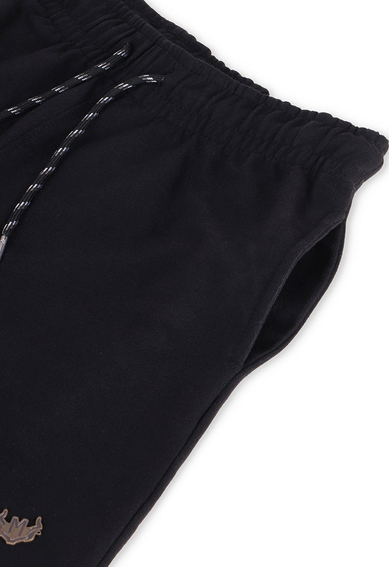 French terry shorts - Plain black - Califord